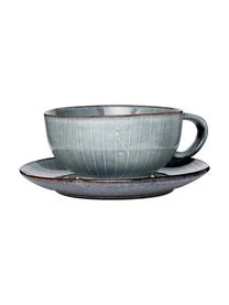 Broste Copenhagen Handgemachte Tasse Mit Untertasse Nordic Sea â Bild 4