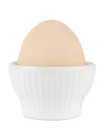 Aida Weiße Eierbecher Groove Mit Rillenstruktur, 4 Stück – Bild 4