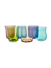 Bitossi Home Mundgeblasene Wassergläser Diseguale In Unterschiedlichen Farben Und Formen, 6 Stück 12 Bitossi Home Mundgeblasene Wassergläser Diseguale In Unterschiedlichen Farben Und Formen, 6 Stück – Bild 10