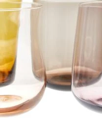 Bitossi Home Mundgeblasene Wassergläser Diseguale In Unterschiedlichen Farben Und Formen, 6 Stück – Bild 14