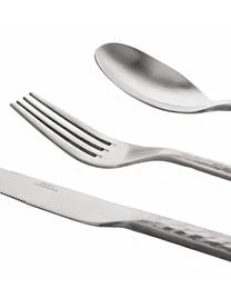 Broste Copenhagen Silbernes Besteck-Set Hune Mit Gehämmerten Griffen, 4 Personen (16-tlg.) – Bild 4