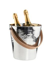 Butlers Flaschenkühler Lord Aus Edelstahl Mit Gehämmerter Oberfläche – Bild 4