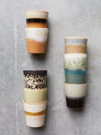 HKliving Handgemachte XS Becher 70's, 6er-Set â Bild 3