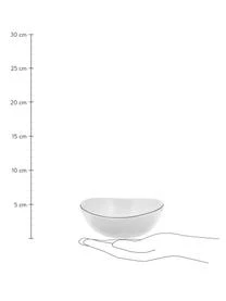 Broste Copenhagen Handgemachte Schalen Salt Aus Porzellan, Ø 17 Cm, 4 Stück – Bild 3