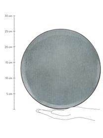 Broste Copenhagen Handgemachte Speiseteller Nordic Sea, 4 StĂŒck â Bild 3