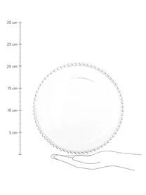 Cote Table Glas-Dessertteller Perles Mit Randdekor, 2 StĂŒck â Bild 3