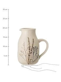 Bloomingville Handgemachter Krug Bea Mit GrĂ€ser-Motiv,1.5 L â Bild 3
