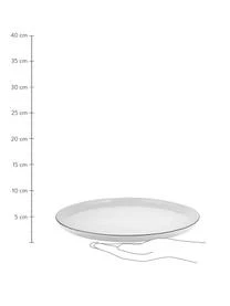 Broste Copenhagen Handgemachte Speiseteller Salt Aus Porzellan, 4 StĂŒck â Bild 3