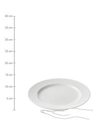 Aida Weiße Speiseteller Groove Mit Rillenstruktur, 4 Stück – Bild 3