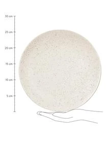 Broste Copenhagen Handgemachte Speiseteller Nordic Vanilla, 4 StĂŒck â Bild 3