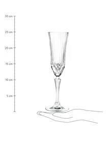 RCR Kristall-Sektgläser Adagio Mit Relief, 6 Stück – Bild 3