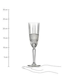 RCR Kristall-Sektgläser Brillante Mit Relief, 6 Stück – Bild 3