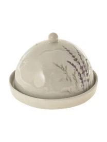 Bloomingville Handgemachte Butterdose Bea Mit Gräser-Motiv Und Craquelé Glasur – Bild 6