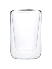 Blomus Doppelwandige Glas-Kaffeebecher Nero, 2 StĂŒck â Bild 3