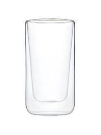Blomus Doppelwandige Glas-Kaffeebecher Nero, 2 StĂŒck â Bild 3