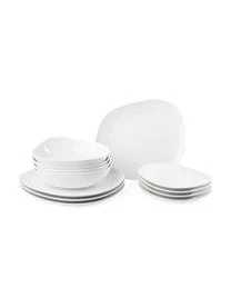 Villeroy & Boch Porzellan Geschirr-Set Organic, 4 Personen (12-tlg.)