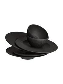 Villeroy & Boch Porzellan Geschirr-Set Rock, 2 Personen (6-tlg.) – Bild 3