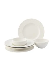 Villeroy & Boch Porzellan Geschirr-Set Rock, 2 Personen (6-tlg.) – Bild 8