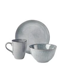 Broste Copenhagen Handgemachtes Frühstücks-Set Nordic Sea, 4 Personen (12-tlg.) – Bild 3