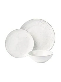 Broste Copenhagen Handgemachtes Geschirr-Set Nordic Sand, 4 Personen (12-tlg.) – Bild 4