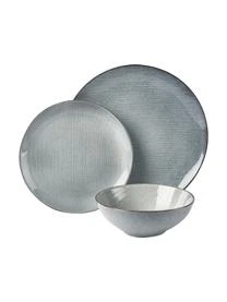 Broste Copenhagen Handgemachtes Geschirr-Set Nordic Sea, 4 Personen (12-tlg.) – Bild 6