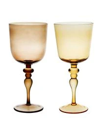 Bitossi Home Mundgeblasene Weingläser Diseguale In Unterschiedlichen Farben Und Formen, 6 Stück – Bild 4