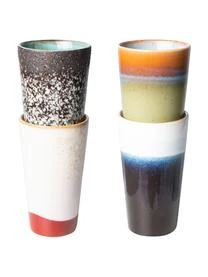 HKliving Handgemachte Becher 70's, 4 StĂŒck â Bild 4