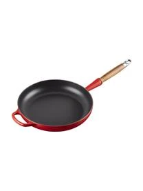 Le Creuset Bratpfanne Signature Collection Mit Innenemaille Und Holzgriff