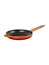 Le Creuset Bratpfanne Signature Collection Mit Innenemaille Und Holzgriff â Bild 5