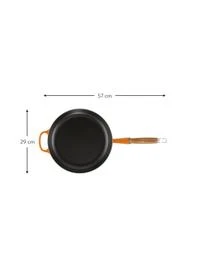 Le Creuset Bratpfanne Signature Collection Mit Innenemaille Und Holzgriff â Bild 3