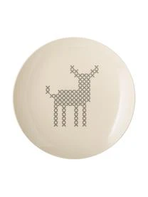 Bloomingville Frühstücksteller Cross Mit Rehmotiv