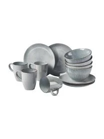 Broste Copenhagen Handgemachtes Frühstücks-Set Nordic Sea, 4 Personen (12-tlg.)