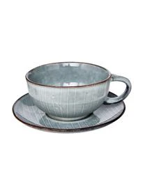 Broste Copenhagen Handgemachte Tasse Mit Untertasse Nordic Sea