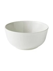 Aida WeiĂe SchĂ€lchen Groove Mit Rillenstruktur, 4 StĂŒck