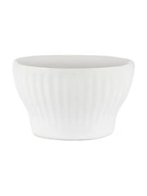 Aida Weiße Eierbecher Groove Mit Rillenstruktur, 4 Stück