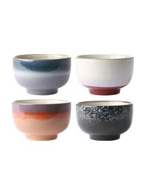 HKliving Handgemachte SchÀlchen 70's, 4er-Set