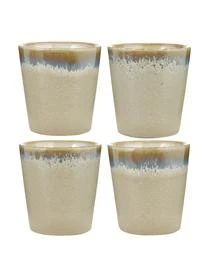 HKliving Handgemachte XS Becher 70's, 4er-Set