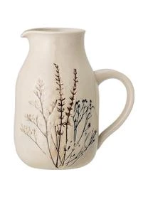 Bloomingville Handgemachter Krug Bea Mit GrÀser-Motiv,1.5 L