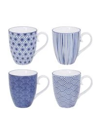 Tokyo Design Studio Handgemachte Porzellan-Tassen Nippon, 4-er Set