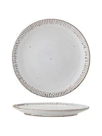 Bloomingville Handgemachte Speiseteller Thea Mit Reaktiver Glasur Und Rillenrelief, 4 StĂŒck â Bild 5