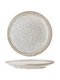 Bloomingville Handgemachte Frühstücksteller Thea Mit Reaktiver Glasur Und Rillenrelief, 4 Stück – Bild 4