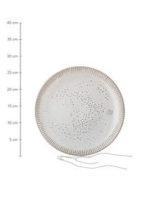 Bloomingville Handgemachte Speiseteller Thea Mit Reaktiver Glasur Und Rillenrelief, 4 StĂŒck â Bild 3